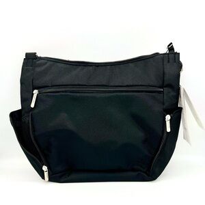 NWT TRAVELON Anti-Theft Classic Crossbody Bucket Black Bag